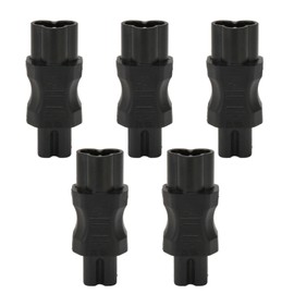 5Pcs IEC320 C6 to C7 Receptacle Connector Power Adapter Supply Main Convertor for PDU Cases UPS Computer Sockets