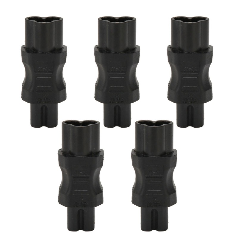 5Pcs IEC320 C6 to C7 Receptacle Connector Power Adapter Supply