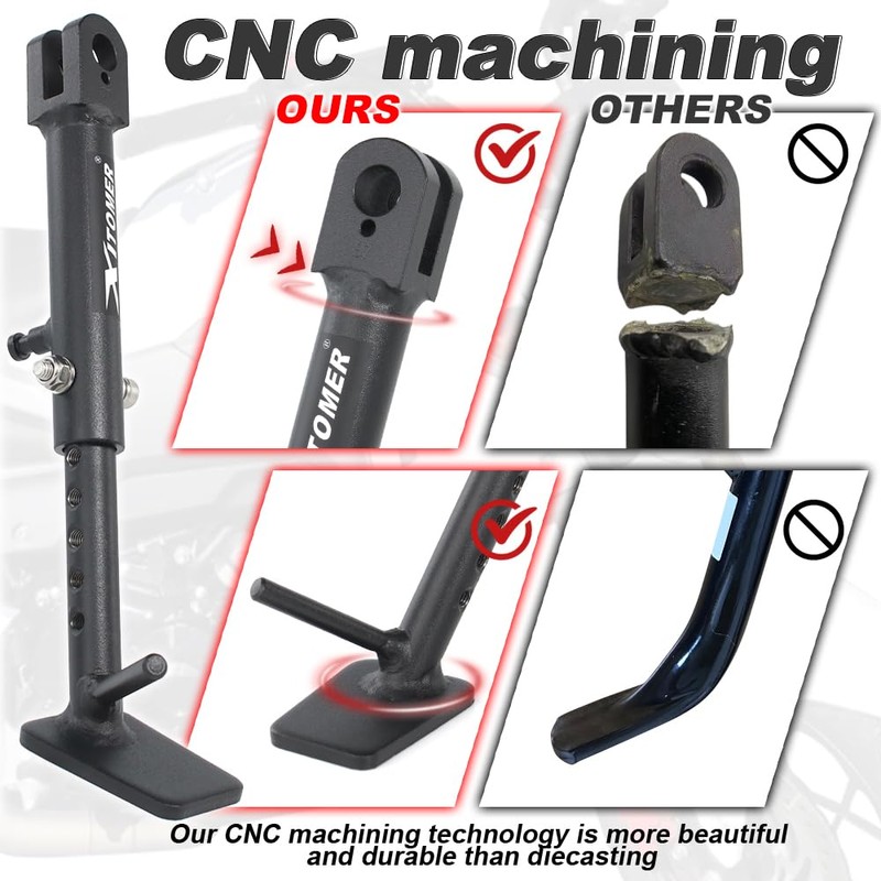 Xitomer 0-3'' Adjustable Kickstand & 2.5'' Lowering kit Fit for