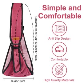 Toddler Carrier on the side, ergonomic toddler carrier, children's carrier from 0.5 years 3 years, adjustable baby carrier for newborns to 3-36 months, toddlers up to 20 kg (red, general)