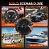 RASTP Universal Racing Steering Wheel,Drifting Deep Dish Steering Wheel 13.8”/350mm