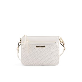 ALDO Women's Aseria Crossbody Bag, Open White, Small