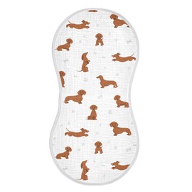 vvfelixl Burp Cloths Dachshund Short Haired Pattern for Baby Boy Girls Baby Washcloths Burp Rags 1 Pack
