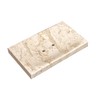 CraftsOfEgypt Beige Marble Soap Dish - Polished and Shiny Marble