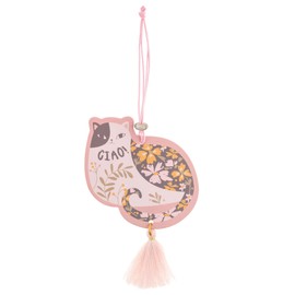 Karma, Shaped Air Fresheners, Essential Oil Diffuser for Cars, Home & Office - Colorful Decorative Hanging Air Freshener with Tassel, Cat