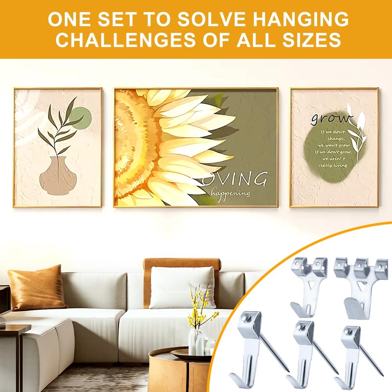 KURUI 303Pcs Picture Hanging Kit, Picture Hangers Assorted Kit with