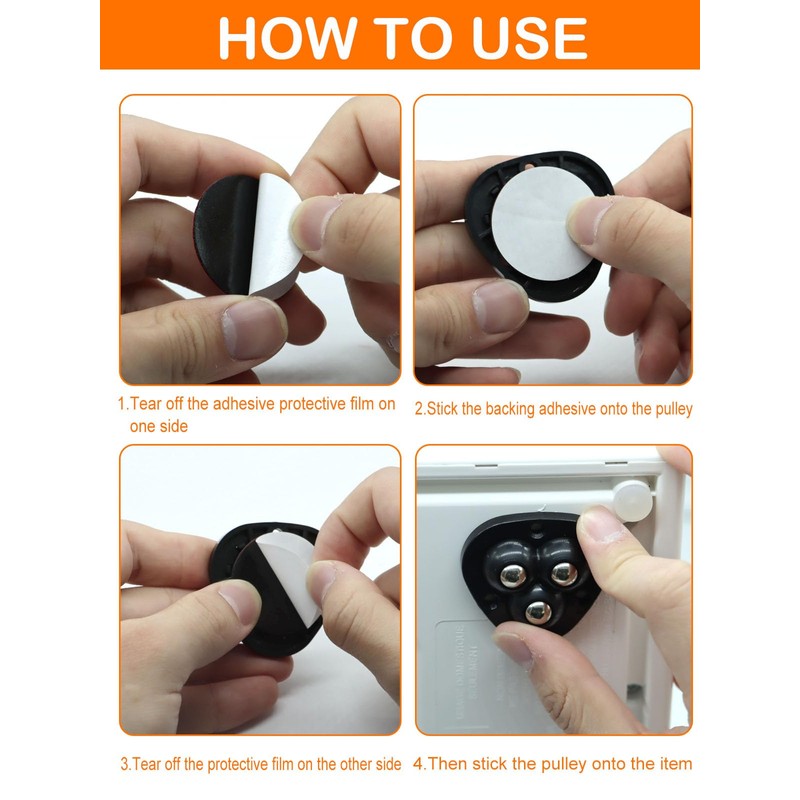 Small Appliance Caster Wheels,12 Pcs Mini Appliance Rollers for Kitchen