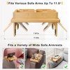 Bestjing Bestjing Bamboo Couch Cup Holder - Sofa Clip on