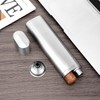 Linkidea 2 Oz Hip Flask Cigar Holder with Funnel, Single