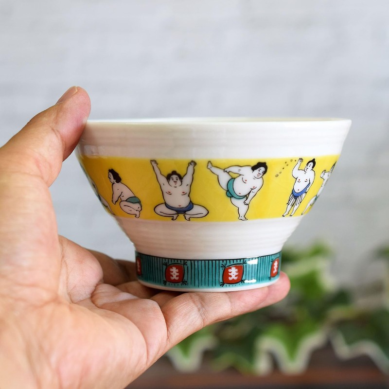 Respect for the Aged Day, Kutani Ware Rice Bowl, Sumo
