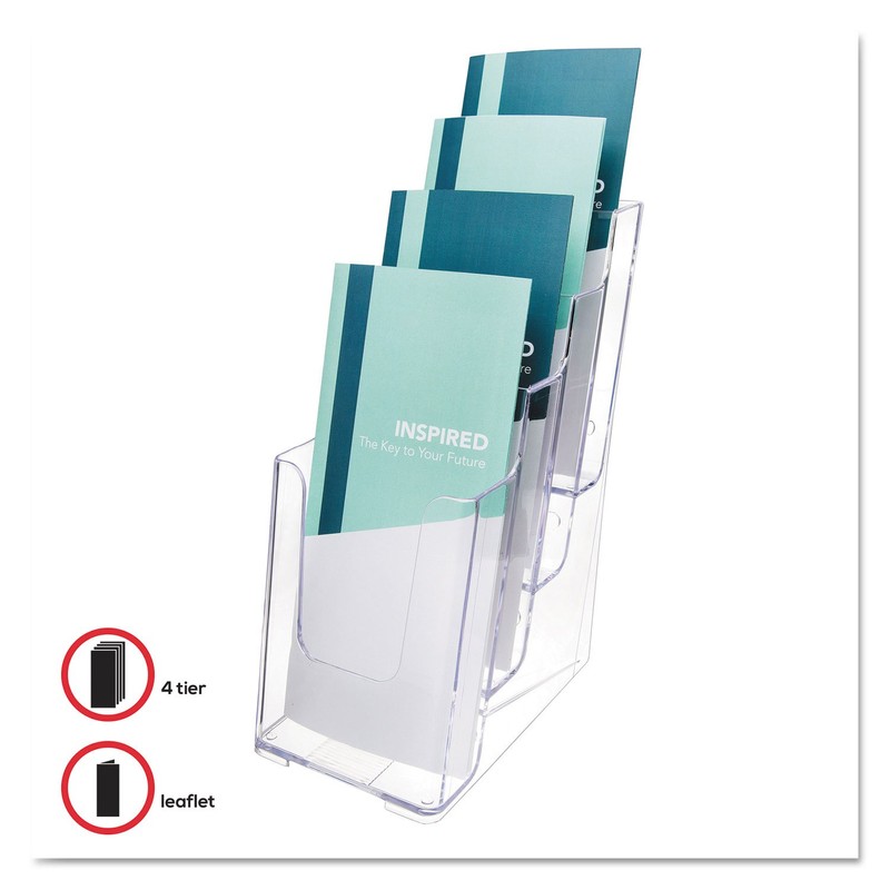 Deflecto Countertop 4 Tier 4 Pocket 1/3 A4 (DL Size)