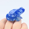 SHIDXIB 1Pcs Crystal Carved Frog Blue Opal Crystal Gift Crystal