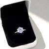 espere 3 Ct CZ Solitaire Engagement Ring Sterling Silver White