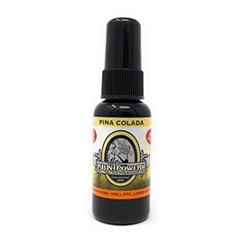 Blunt Power Pinacolada 1.5 Fl Oz Air Freshener Spray - Long-Lasting Room Deodorizer, Car Freshener, Odor Eliminator, Concentrated Oil-Based Spray Bottle - Red