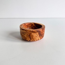 Egedeneve Olive Wood Bowl Handmade Snack Bowl 4 Wooden Appetizer Bowls Wooden Bowl (8cm)