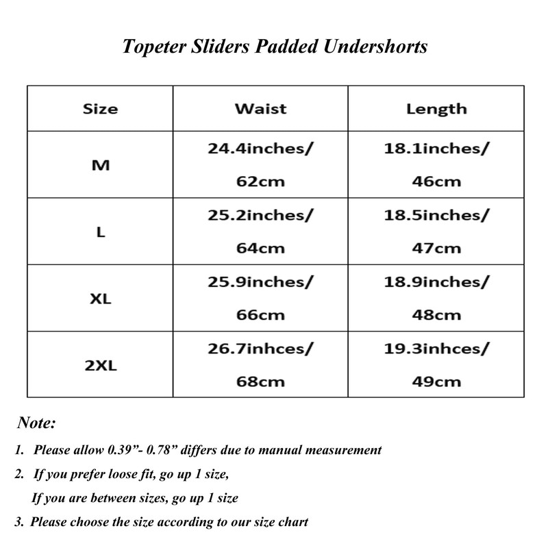 Topeter Impact Sliders Undershorts, Compression Padded Shorts for Soccer, Football,