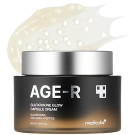 Medicube AGE-R Glutathione Glow Capsule Facial Cream - Instant Lifting Moisturizer - Collagen Peptide For Hydrating Glow - Improve Blemishes, Uneven Skin Tone - Korean Skin Care 1.69 fl.oz
