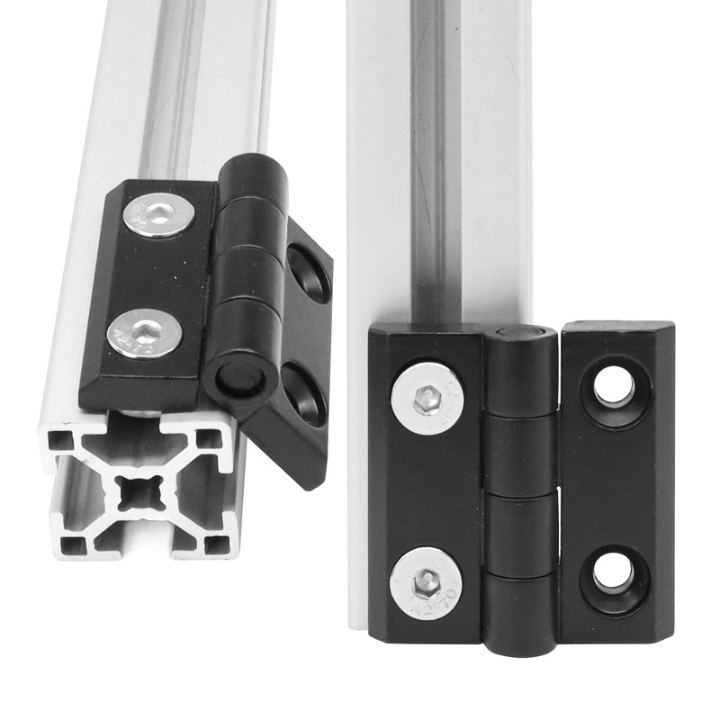 BLCCLOY 4Pcs 1010 Hinge 10 Series Extrusion Profiles Pivot Hinges