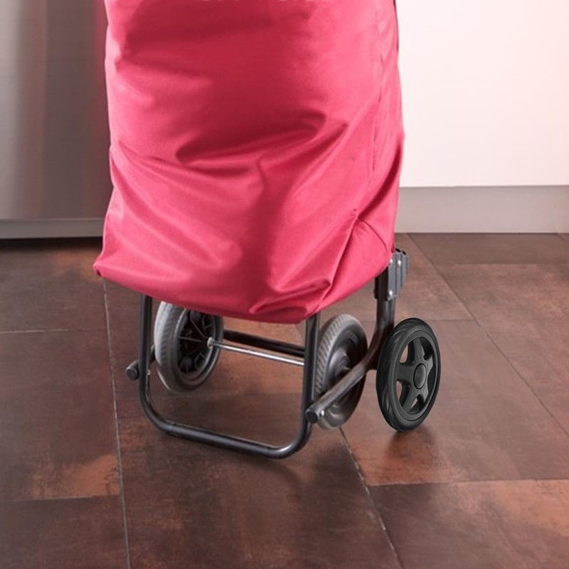 MUCKLILY Shopping Trolley Wheels 2 Pieces Rolling Laundry Trolley Wheels