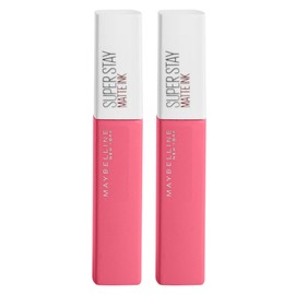 Maybelline New York Superstay Matte Ink Lips Covering and is a Uniform Result with Punta Punta Applicator 125 Inspirator Long Landation 16H - 2 Lipsticks