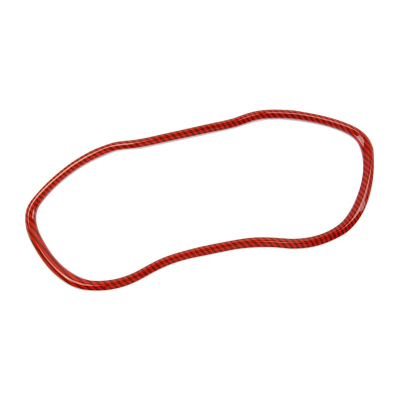 Korlot Red Carbon Fiber Dash Panel Trim Dashboard Cover Frame