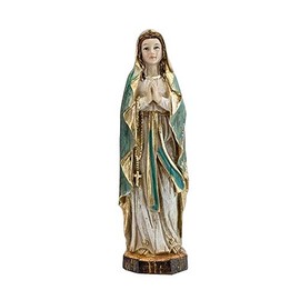 Inmaculada Romero IR Figure Virgin of Lourdes Image 14 cm Patron The Sick Ornament Decoration Base Resin