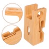 TEHAUX Bamboo Wood Charging Station Desk Organizer Cell Phone Docking