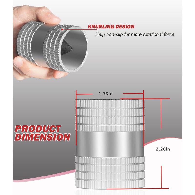 1/4" to 1-1/4" Inner/Outer Tubing Reamer Replace for 29983 Model