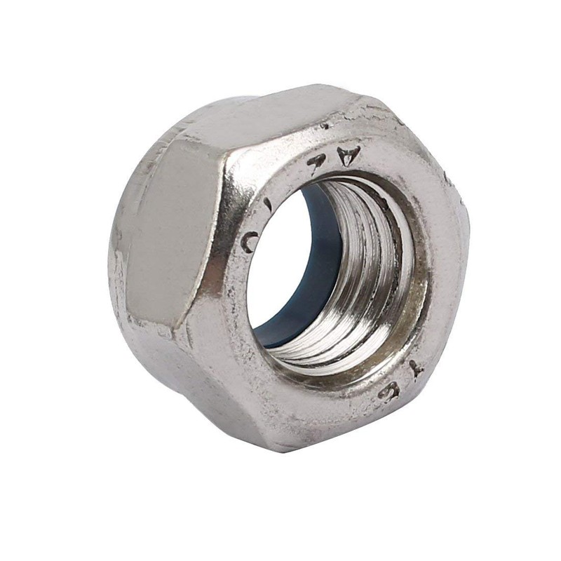 TA-VIGOR 4Pcs Hex Lock Nuts, M12 x 1.5mm Pitch Metric