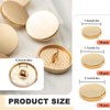 54 Pack Round Metal Buttons, 3 Size Jean Button Replacement,