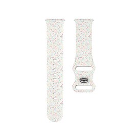 Compatible with Garmin Forerunner 255S/255S Music, 265S, Rey, Venu 2S, Venu 3S, Vivoactive 4S, Vivomove 3S, 18mm Replacement Sport Watch Band (Colorful Polka Dots) Silicone Soft Strap Bracelet