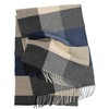 Wool Scarf Men's Winter Scarf Warm & Soft Wool Checked