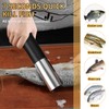 OUGPIU Electric Fish Scale Stainless Steel Fish Scaler with Protective