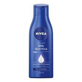Crema Corporal Nivea Milk Nutritiva Piel Extra Seca 250ml