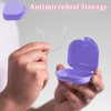 2-Pack orthodontische Zahnhalter Case Box - Belüftete, sichere Snap-Lock-Verschluss, Multi-Use-Lagerbehälter