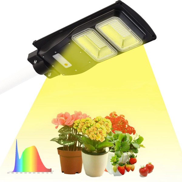 BSOD Solar Grow Lights for Outdoor Plants, Cordless Full Spectrum