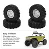 4pcs 55mm Front Rear Rubber Tires and 24 Hole Wheel