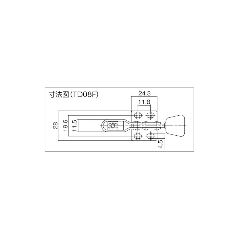 SUPERTOOL TD08F Downward Press Toggle Clamp (Horizontal Handle Type)