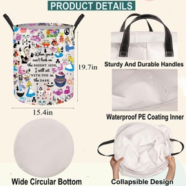 JNIAP Alice Laundry Baskets Cheshire Cat Gifts Alice Storage Basket Alice Laundry Hampers Alice Merch Alice Theme Gift (when you LB)