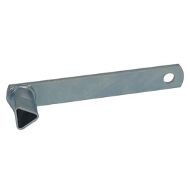ES Team UVV® DK250 Triangular Key According to DIN 3223 for Cylindrical Bollards with Triangular Locking Mechanism, Galvanised