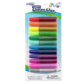 Artskills Rainbow Puffy Glitter Glue Pens Arts & Crafts Supplies, 12 Pack, Multi 12 Count