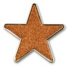 Glitter Star Pin Badge - Enamel - Single (ORANGE)