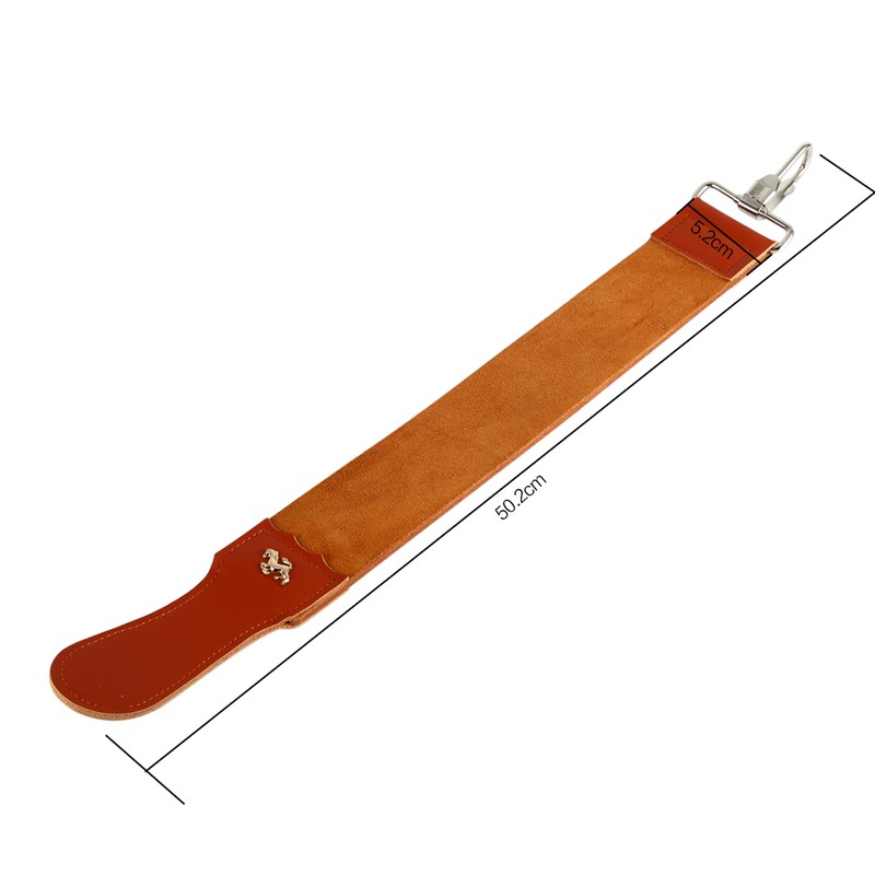 Genuine Leather Strop Strap Barber Straight Razor Folding Knife Shave