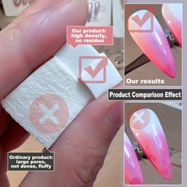 Nail Sponges for Ombré, Nail Brushes for Gel Nails, 50PCS Ombre Nail Sponge Nail Swatches, Nail Art Tools Accessories Set, Gradient Patterns DIY Nail Design Manicure