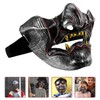 FRCOLOR Half Mask, Halloween Cosplay, Tendog, Devil, Scary, Masquerade, Costume,