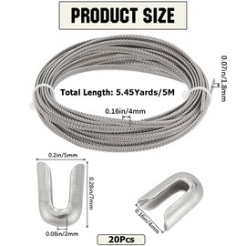 GORGECRAFT Spiral Metal Bones, 5 m x 4 mm, Flat Corset Sticks Made of Steel with 20 Spiral Bone Tips Made of Stainless Steel Spiral Wire Covers, Rod Set Structure and Shape for Bodice Corset, DIY