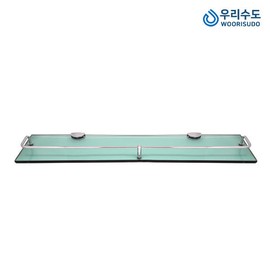 Woori Sudo Bathroom Tempered Glass Straight Shelf / 우리수도 욕실 강화유리 일자선반