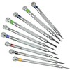 LLFAU New 9 pcs Precision Watch Flat Blade Slotted Screwdriver