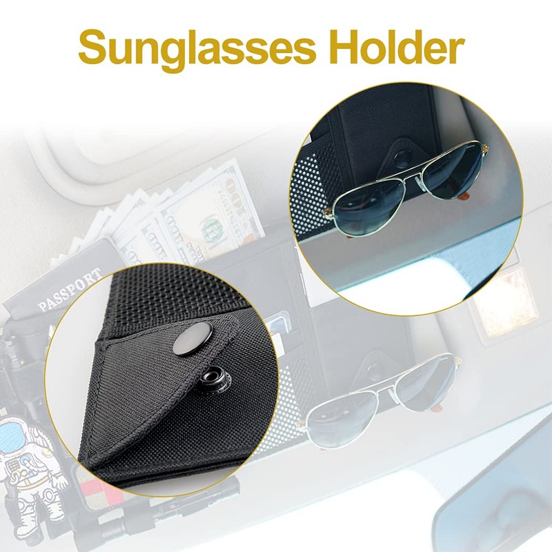 VIPERADE TCS1 Car Sun Visor Organizer Auto Interior Accessories Pocket