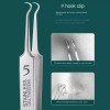 BEAUTÉ GALLERIA Curved Tweezers Blackhead Remover Pimple Extractor Popper Acne
